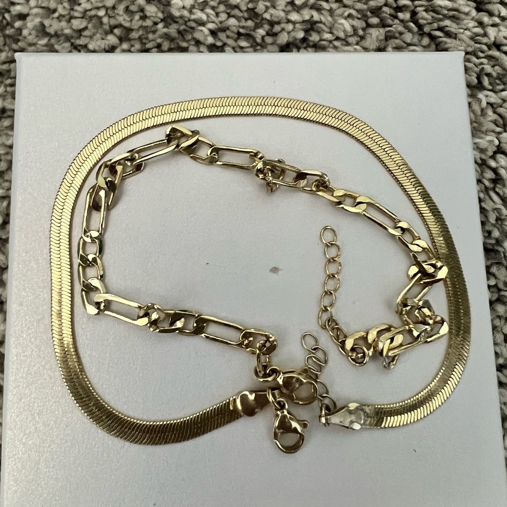 Gold Anklets - image 1